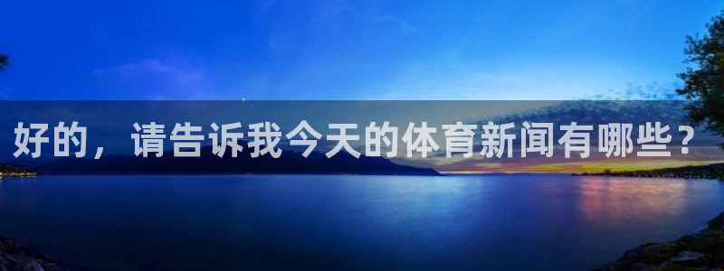 好的，请告诉我今天的体育新闻有哪些？