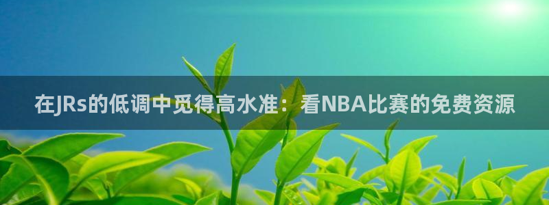 在JRs的低调中觅得高水准：看NBA比赛的免费资源