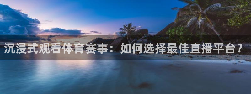沉浸式观看体育赛事：如何选择最佳直播平台？